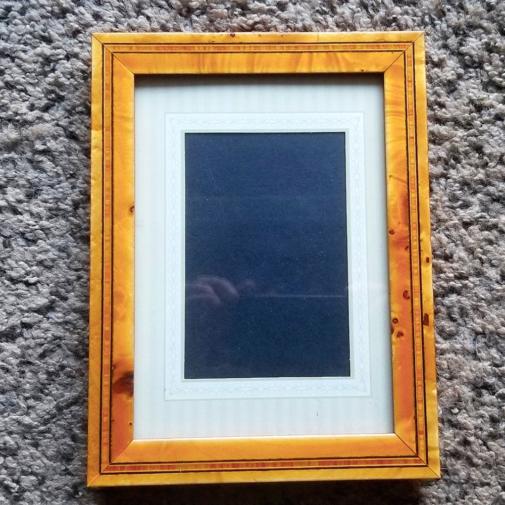 Vintage Dorvilliers Paris Wood Inlay Picture Frame